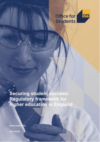 Cover of the Office for Students regulatory framework